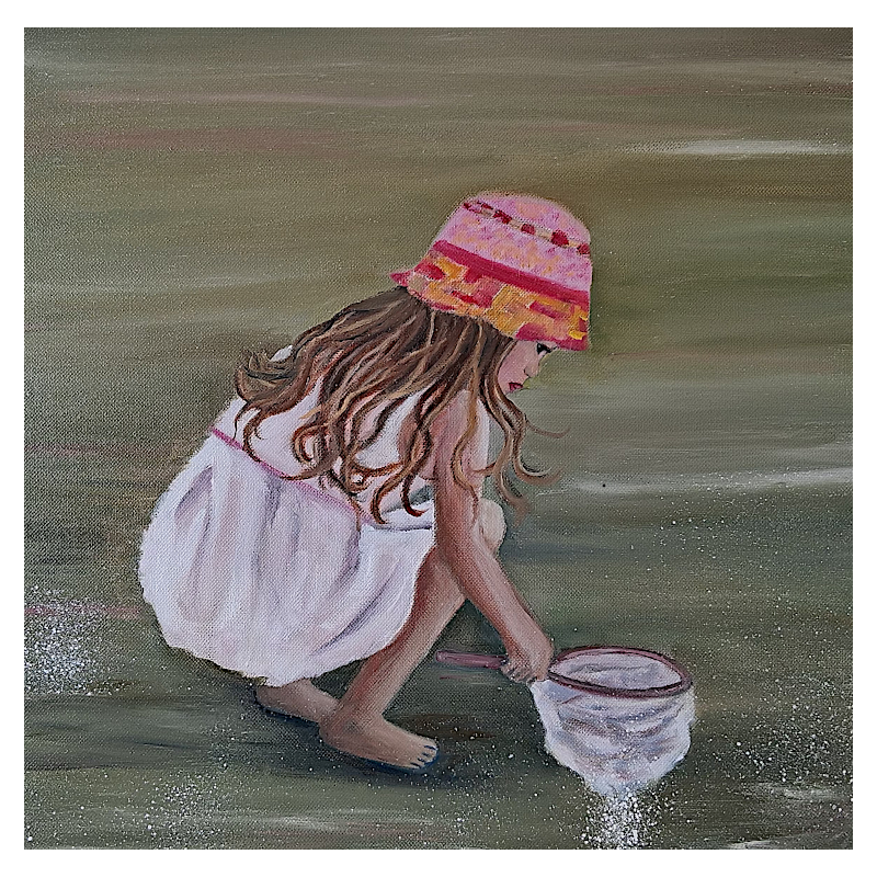 Portrait "Souvenir d'enfance"– Huile sur toile