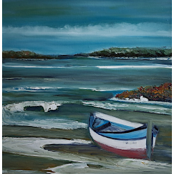 "Le pointu à Etel" Huile- Toile